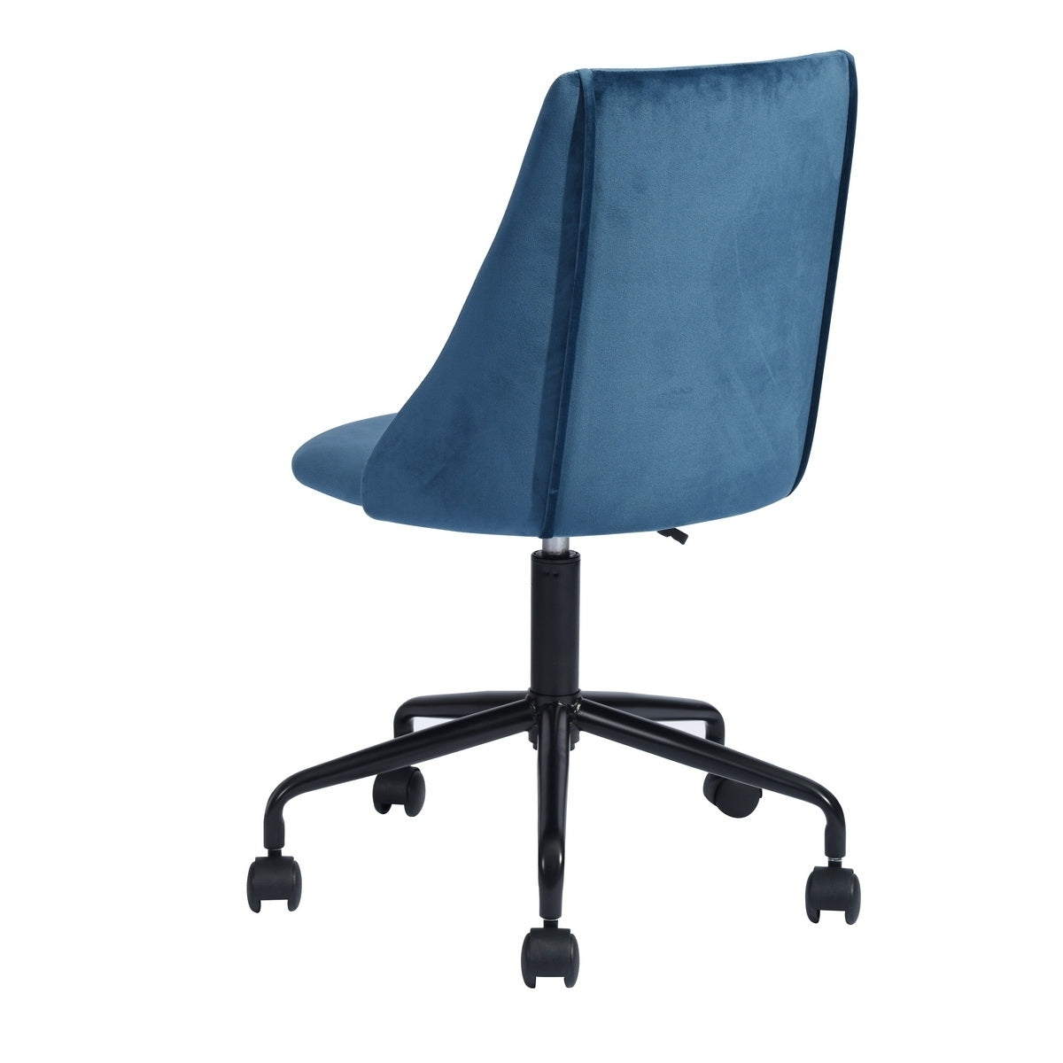 Velvet Upholstered Task Chair/ Home Office Chair - Blue