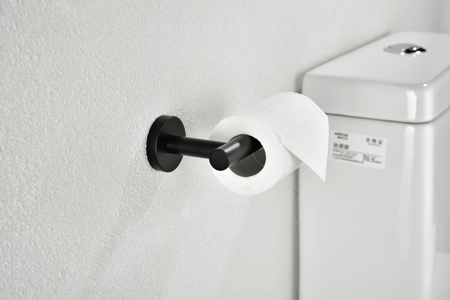 Toilet Paper Holder for Bathroom 2 Pack Tissue Holder Dispenser SUS304 Stainless Steel RUSTPROOF Toilet Roll Holder Wall Mount Matte Black