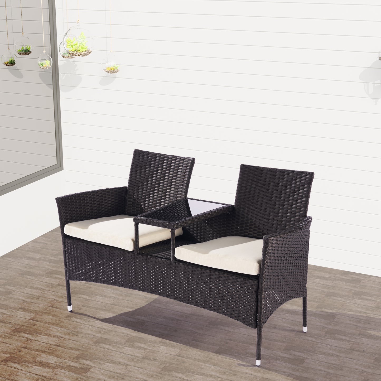 Outdoor Rattan Furniture Sofa And Table Set