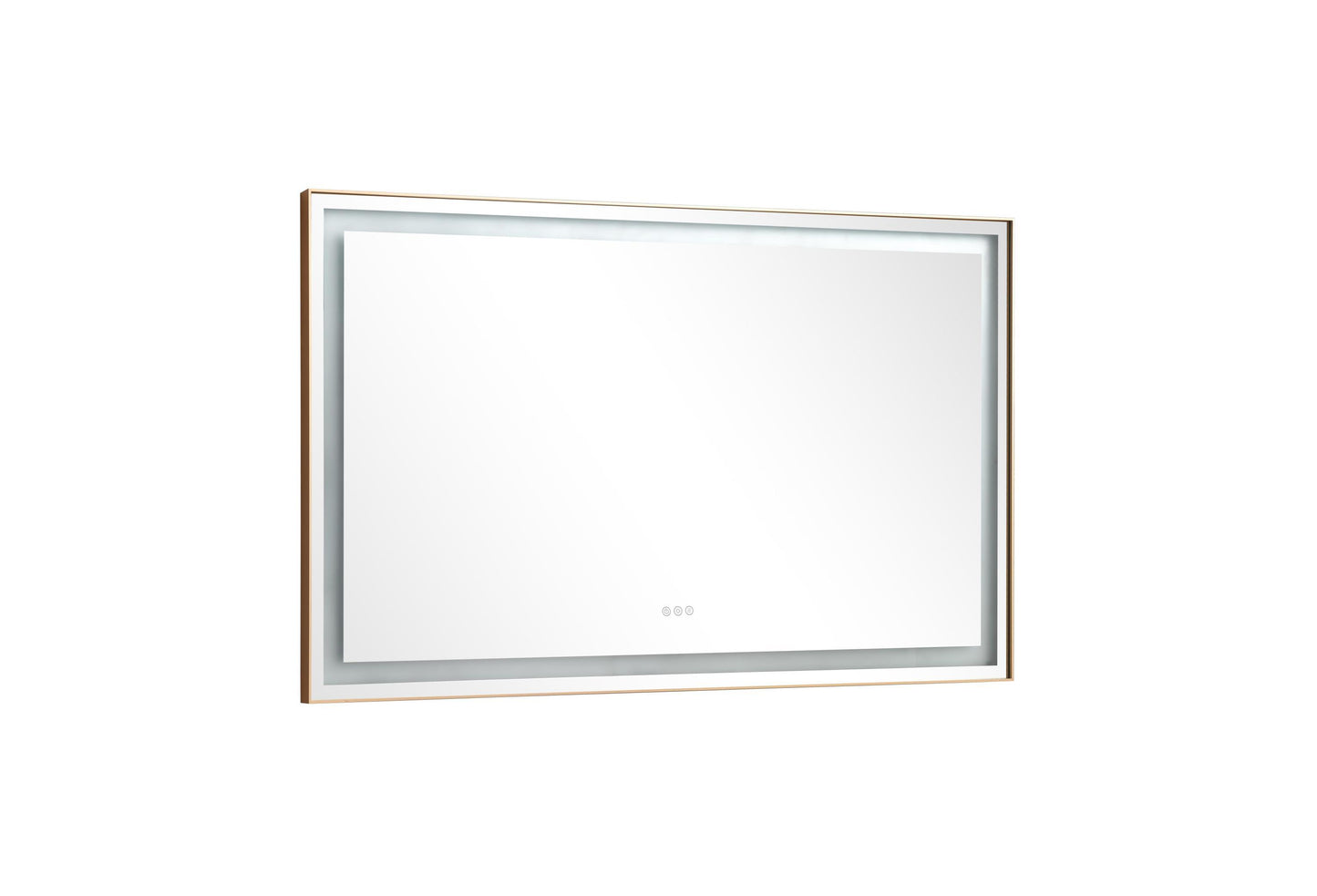 84*36 LED Lighted Bathroom Wall Mounted Mirror with High Lumen+Anti-Fog Separately Control