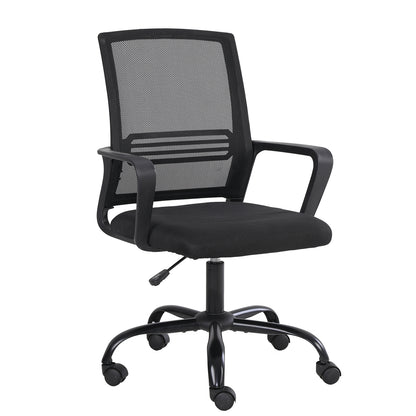 Mesh chair Home Office Chair Ergonomic Desk Chair Mesh Computer Chair Height Adjustable Swivel Chair for Office, Home, School (Black）