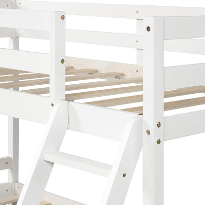 Twin over full bunk bed (White) ( old sku : WF193722AAK ）