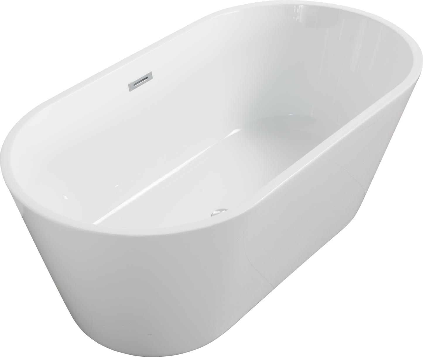 Acrylic Alcove Freestanding Soaking Bathtub-60 22A02-60