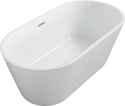 Acrylic Alcove Freestanding Soaking Bathtub-60 22A02-60