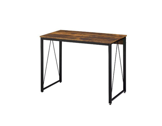 ACME Zaidin Writing Desk, Weathered Oak & Black Finish 92600