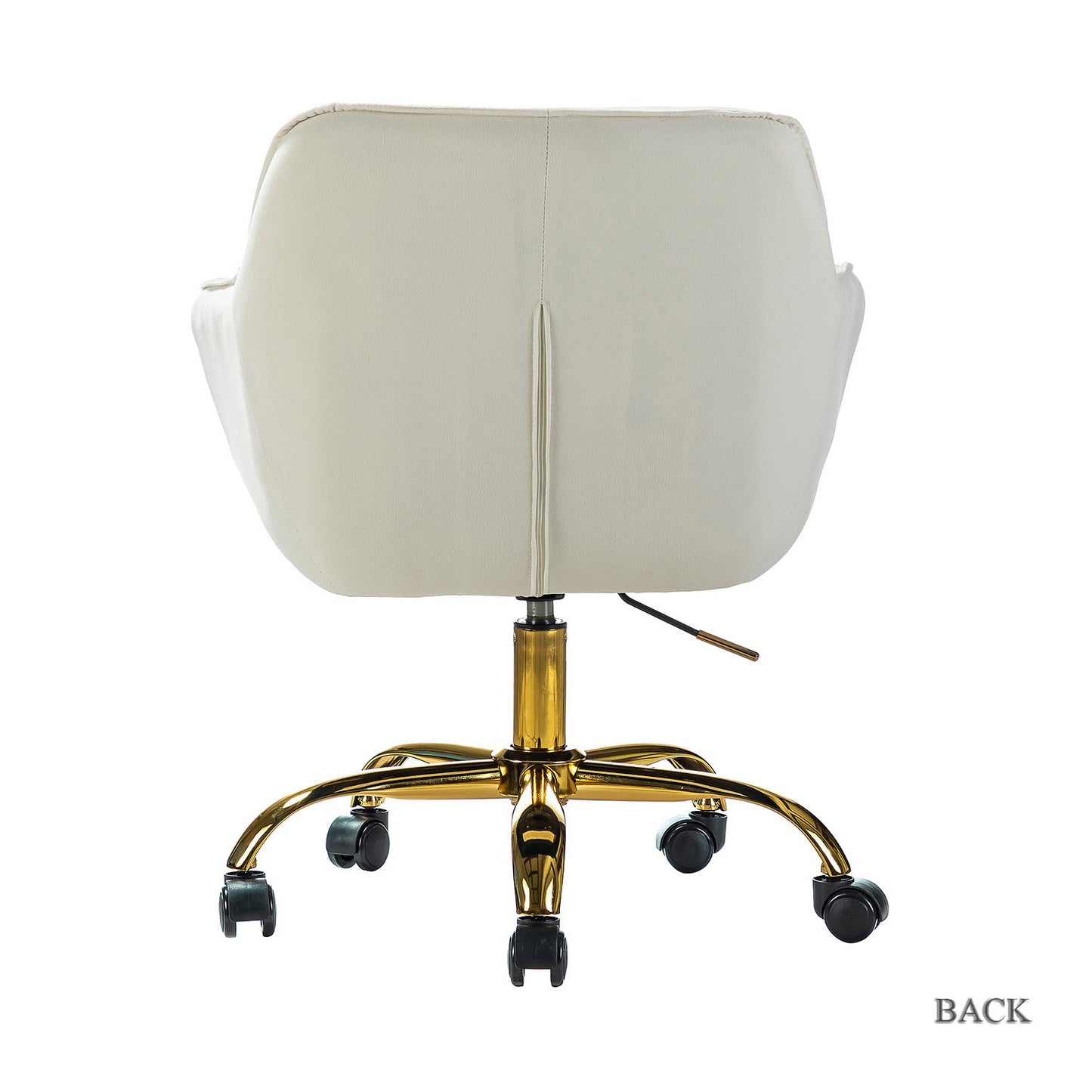 Somnus Task Chair With Tufted Back and Golden Base