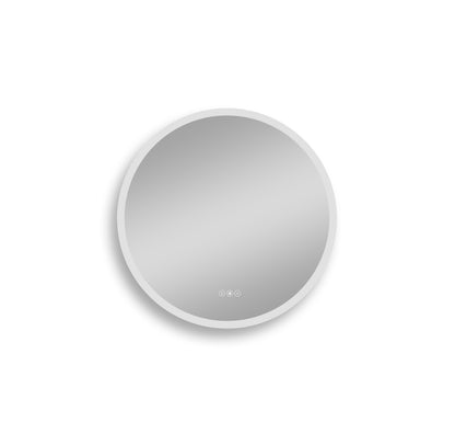 24 inch Acrylic LED Round mirror  anti fog switch Touch bathroom,bedroom