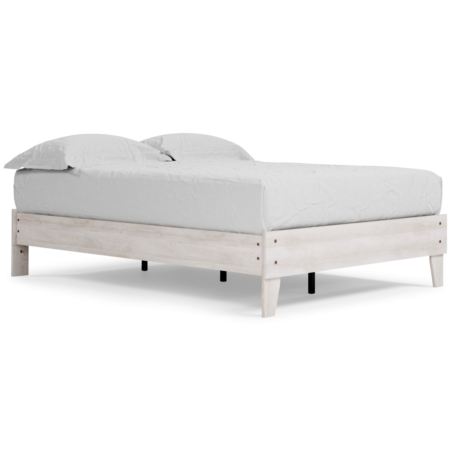 Ashley Shawburn White Washed Casual Full Platform Bed EB4121-112