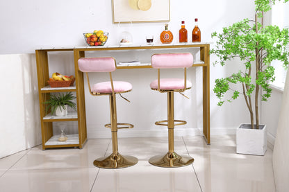 Bar Stools with Back and Footrest Counter Height Dining Chairs  2pcs/ctn