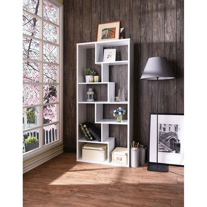 ACME Mileta II Bookshelf in White 92356