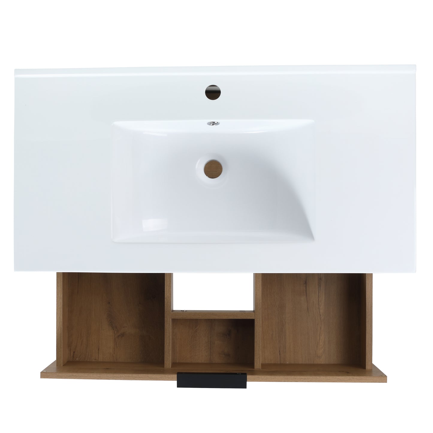 Freestanding bathroom vanity with drawers,36 inch with ceramic basin,36x18