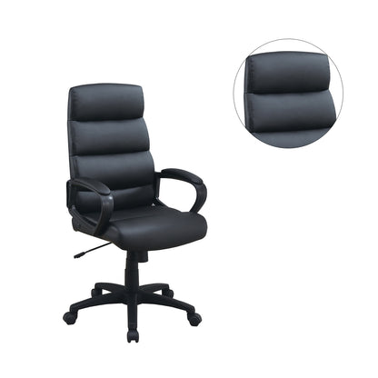 High-Back Adjustable Height Office Chair in Black