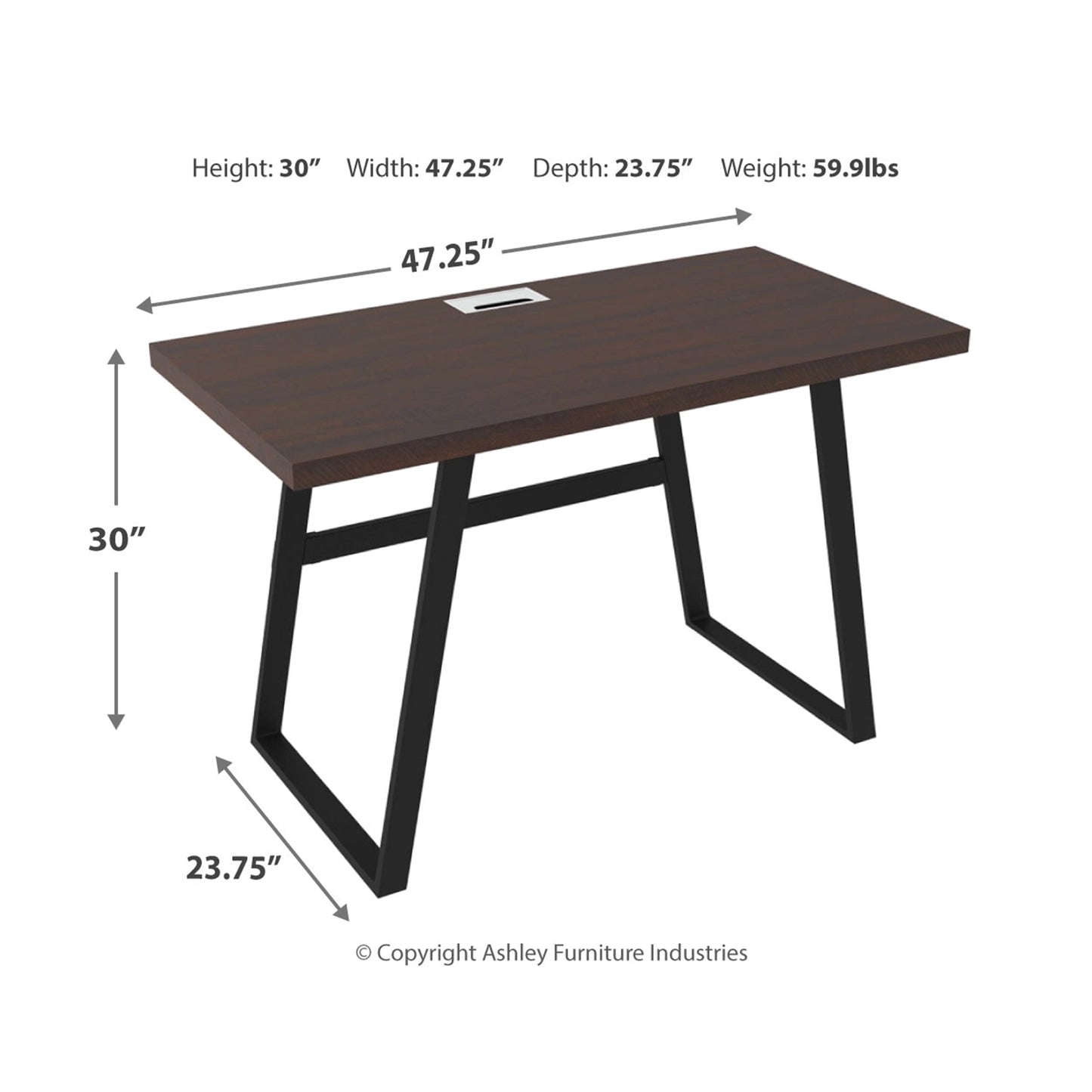 Ashley Camiburg 47" Casual Home Office Desk H283-10