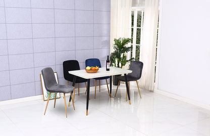 Dining Chair 4PCS（BLACK），Modern style，New technology，Suitable for restaurants, cafes, taverns, offices, living rooms, reception rooms.Simple structure, easy installation.