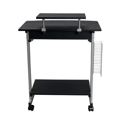 Techni Mobili Compact Computer Cart With Storage, Espresso