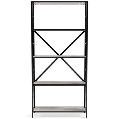 Ashley Bayflynn White+Black Casual Bookcase H288-70