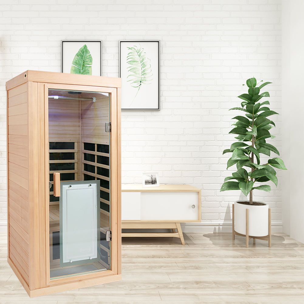 One person far infrared sauna room