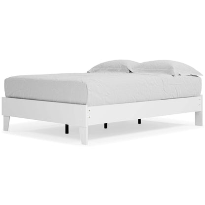 Ashley Piperton White Contemporary Full Platform Bed EB1221-112