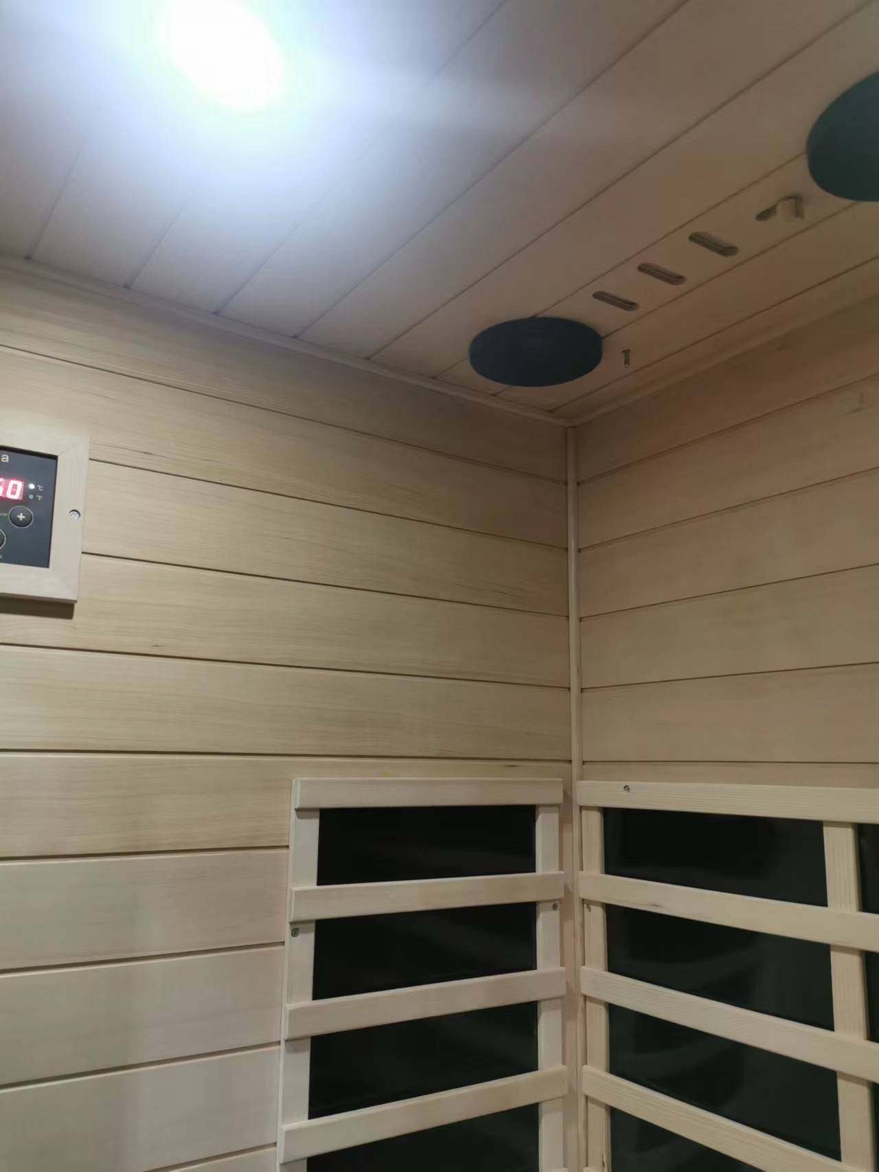 Mini Left Side  Hemlock Sauna Room