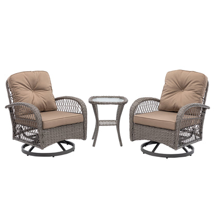 3pcs Outdoor Furniture Modern Wicker set