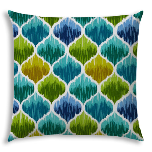 DENALINE Blue Indoor/Outdoor Pillow - Sewn Closure