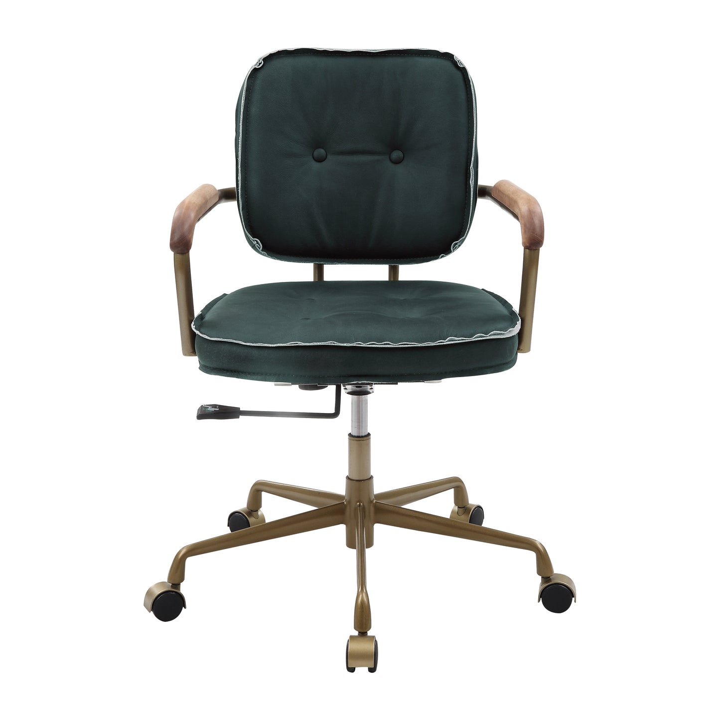 ACME Siecross Office Chair, Emerald Green Leather 93171