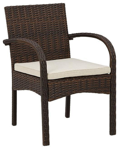 Ashley Anchor Brown Casual Lane Outdoor Chairs with Table Set (Set of 3) P309-050