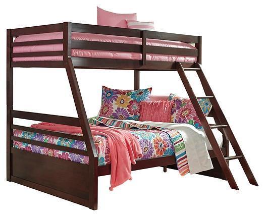 Ashley Halanton Dark Brown Contemporary Twin over Full Bunk Bed B328YB3