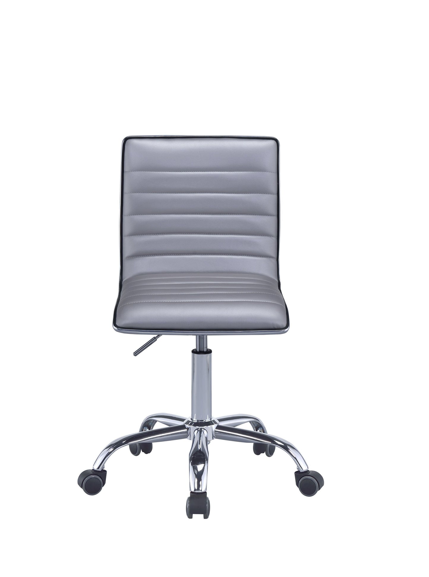 ACME Alessio Office Chair in Silver PU & Chrome 92515