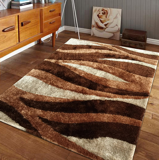 "Aria Collection" Soft Pile Hand Tufted Shag Area Rug