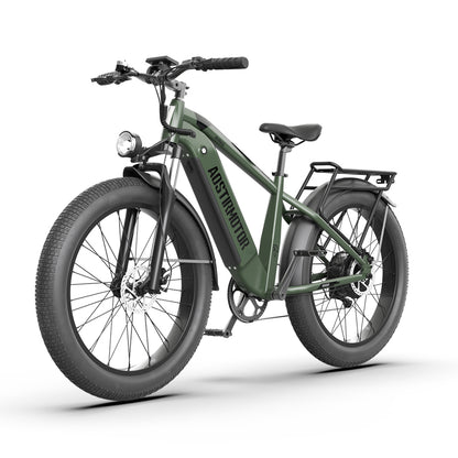 AOSTIRMOTOR new pattern 26" 1000W Electric Bike Fat Tire 52V15AH Removable Lithium Battery for Adults