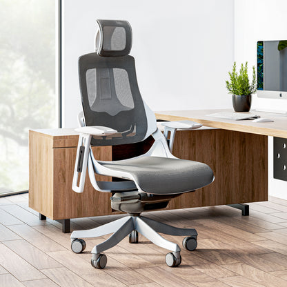 Techni Mobili LUX Ergonomic Executive Chair, Grey