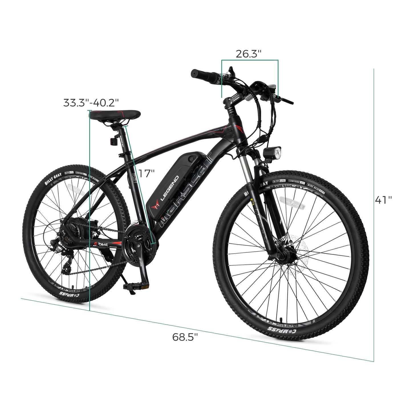 Electric Assist City Bike, Adult 26'' Ebike Hybrid Mountain Bicycles Electric Cruiser Bike with 350W Motor Removable 36V 10.4Ah Lithium Battery Aluminium Frame Commute Bike with Shimano 21 Speed Gears