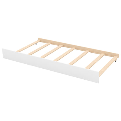 Twin or Double Twin Daybed with Trundle,White