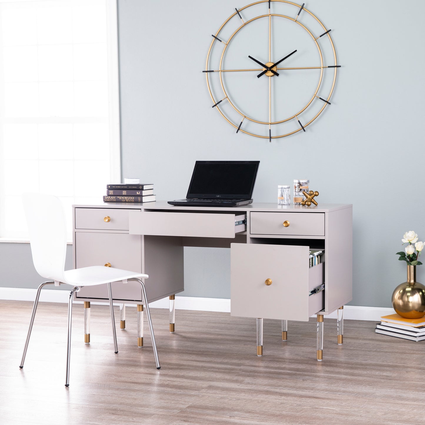 Helston Gray Writing Desk