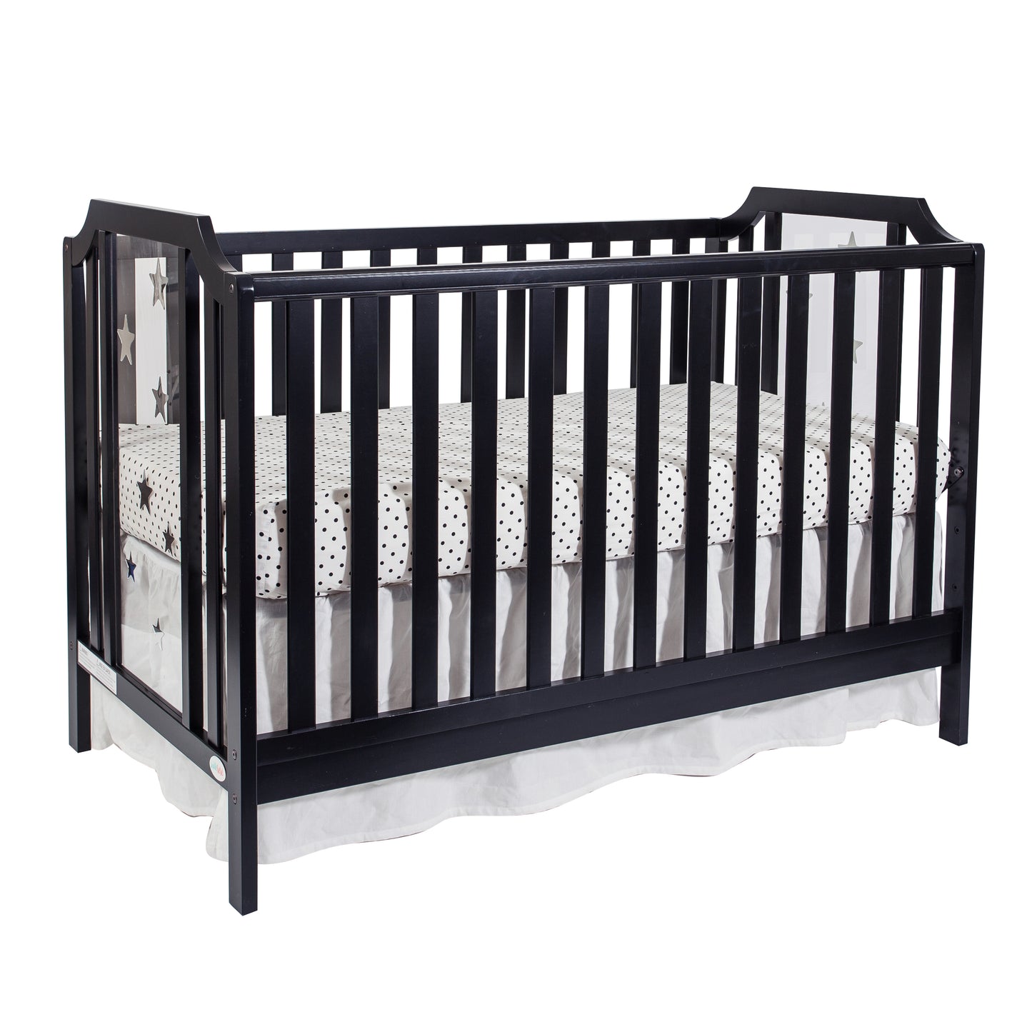 Celeste 3-in-1 Convertible Island Crib Black