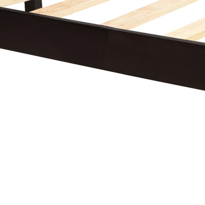 Platform Bed Frame with Headboard , Wood Slat Support , No Box Spring Needed ,Queen,Espresso（OLD SKU:WF191420AAP）