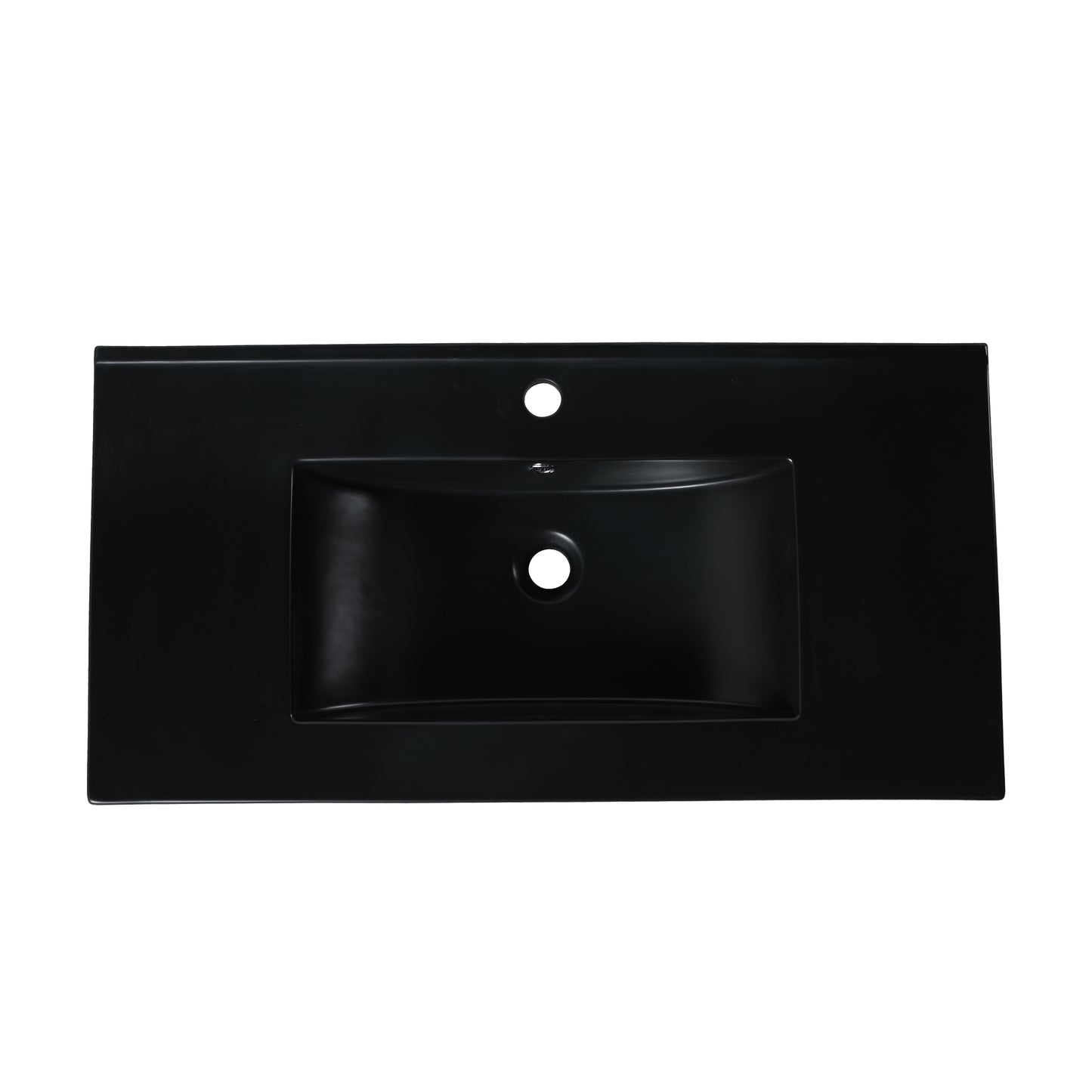 36 Inch Black Cermic Bathroom Vanity Top Sink