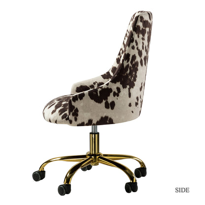 Juan Printed Fabric Office Chair with Foam Cushion