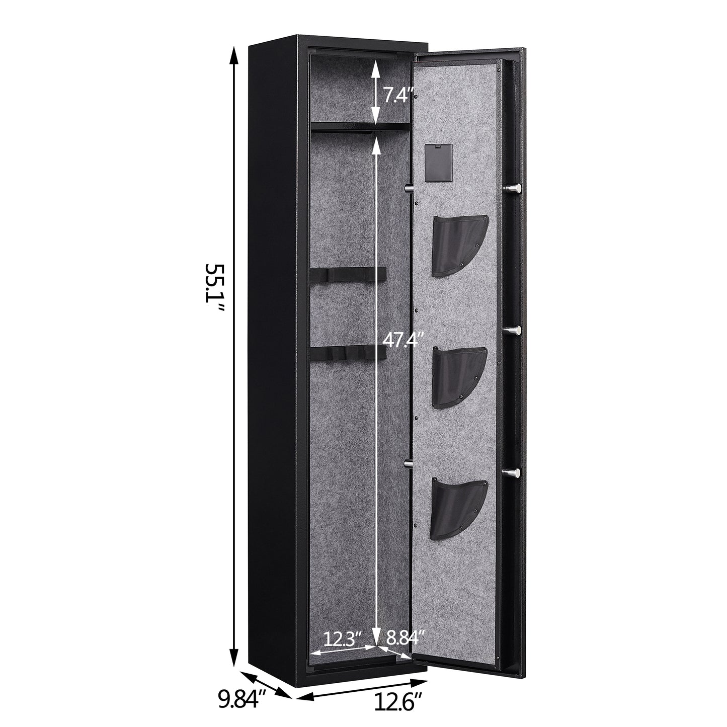 Digital Keypad Gun Safe Quick Access Electronic Storage Steel Security Cabinet