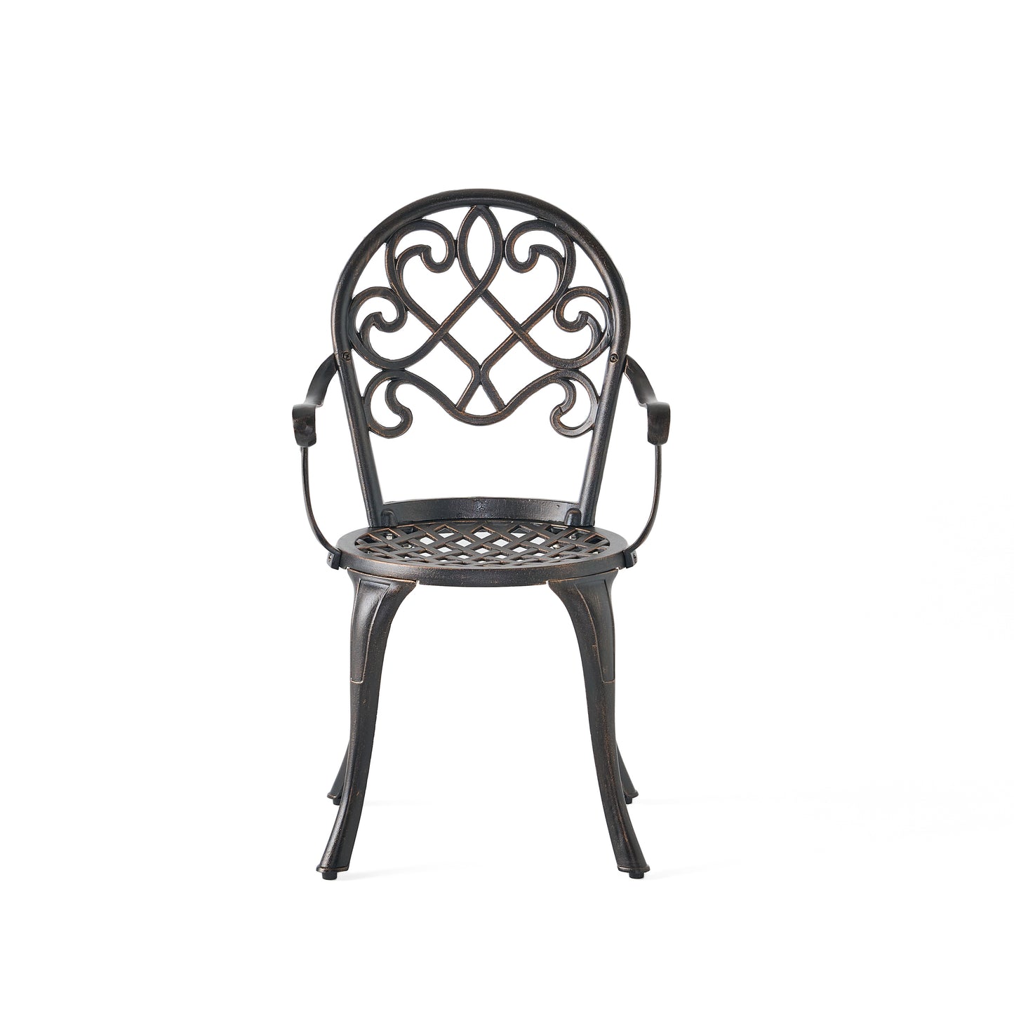 Palermo Copper Cast Aluminum 3pc Bistro Set