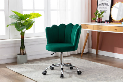 COOLMORE   Swivel Shell Chair for Living Room/Bed Room, Modern Leisure office Chair  Green