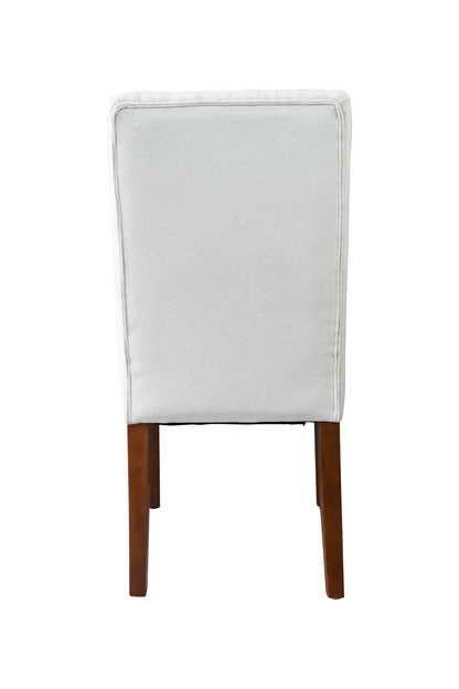 Tufted Parsons Chair  (Set of 2), beige white