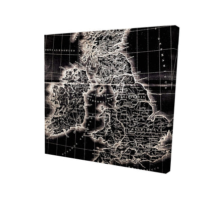 Roman britain maps - 16x16 Print on canvas