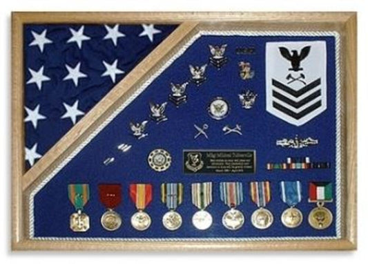 Military Shadow Box 18x24. by The Military Gift Store