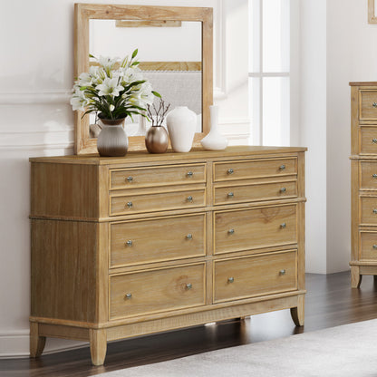 Hazel 6 Drawers Dresser Solid Wood