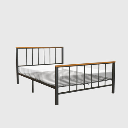 Metal Platform Bed frame with Headboard and Footboard,Sturdy Metal Frame, No Box Spring Needed(Full)