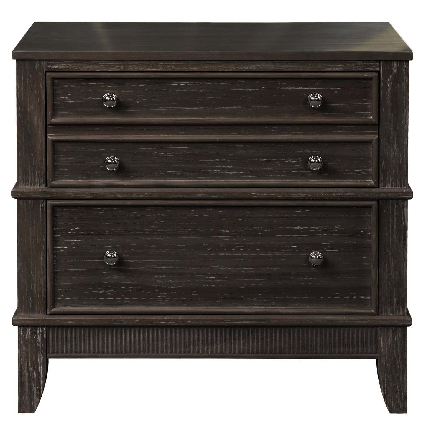 Hazel 3-Drawer Nightstand, Coffee