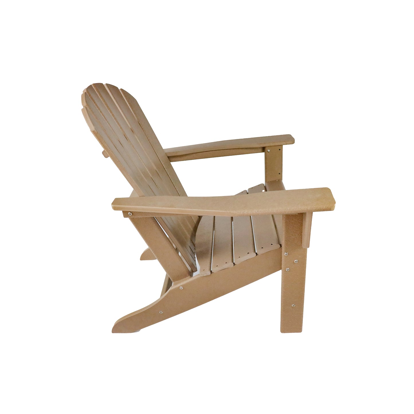 UM HDPE Resin Wood Adirondack Chair - Brown