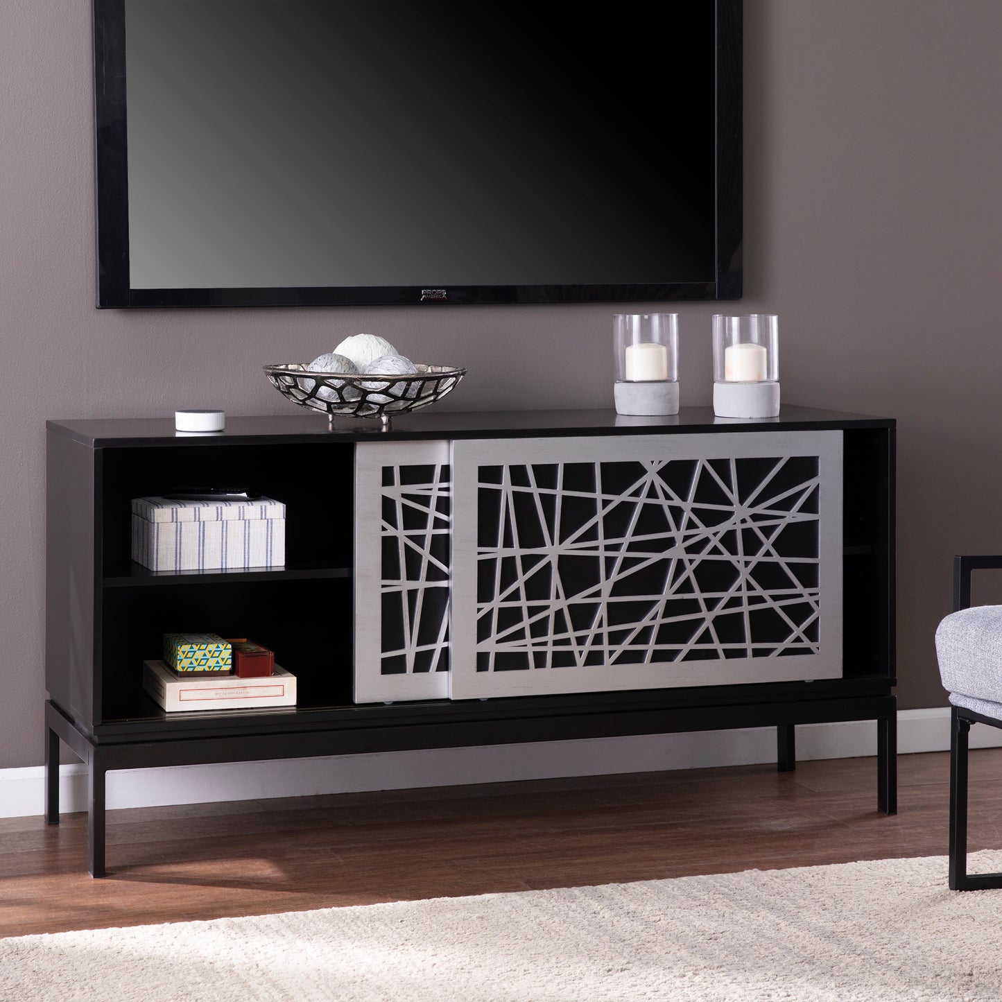 Arminta Contemporary Media Cabinet